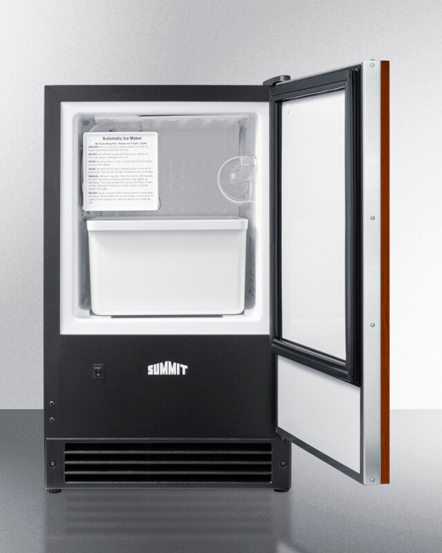 15 lb. Drain-Free Built-In Icemaker (Panel Not Included) - (BIM26IF)