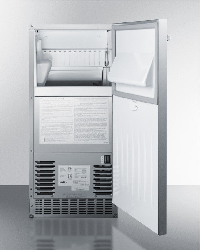 62 Lb. Clear Outdoor/indoor Icemaker - (BIM68OSPUMP)