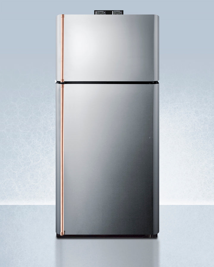 30" Wide Break Room Refrigerator-freezer With Antimicrobial Pure Copper Handles - (BKRF18PLCP)