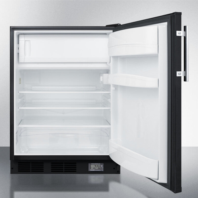 24" Wide Break Room Refrigerator-freezer - (BKRF663B)