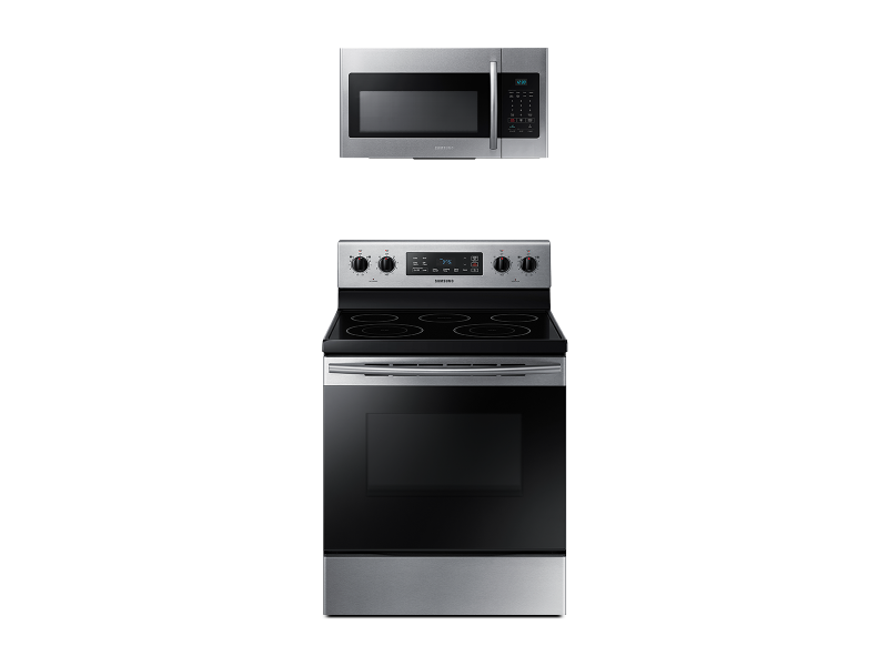 Freestanding Electric Range + Over-the-Range Microwave - (BNDL1580226951331)