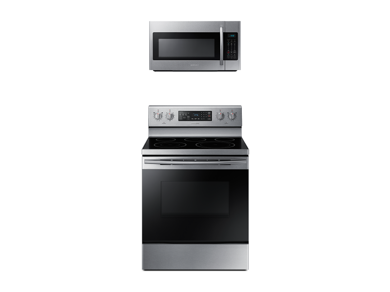 Freestanding Electric Range with Convection + Over-the-Range Microwave - (BNDL1580227280768)