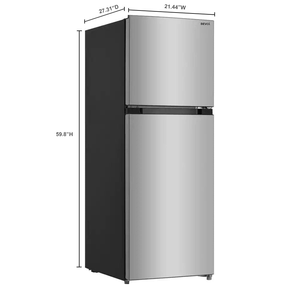 Bevoi BVIREF10SS 10.1 cu. ft. Top Freezer Refrigerator Stainless Steel - (BVIREF10SS)