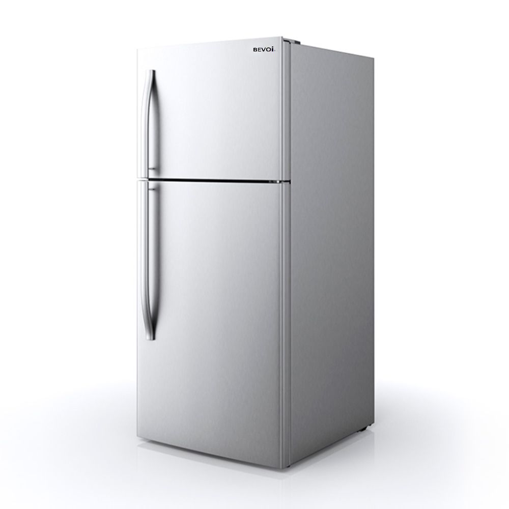 Bevoi 18 cu. ft. Top Freezer Refrigerator Stainless Steel - (BVIREF18SS)