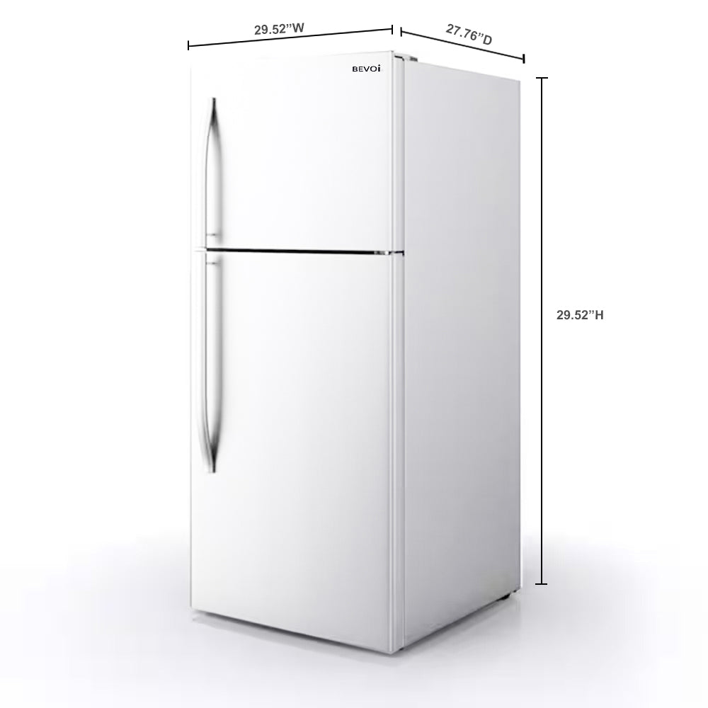 BEVOI Bevoi 18 cu. ft. Top Freezer Refrigerator White - (BVIREF18W)