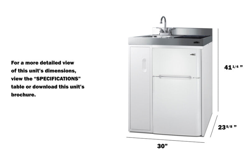 30" Wide All-In-One Kitchenette - (C30IND)