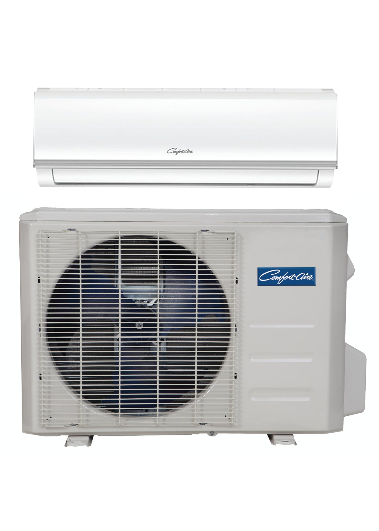 Comfort-Aire SSP ductless mini-split system, indoor head and outdoor unit