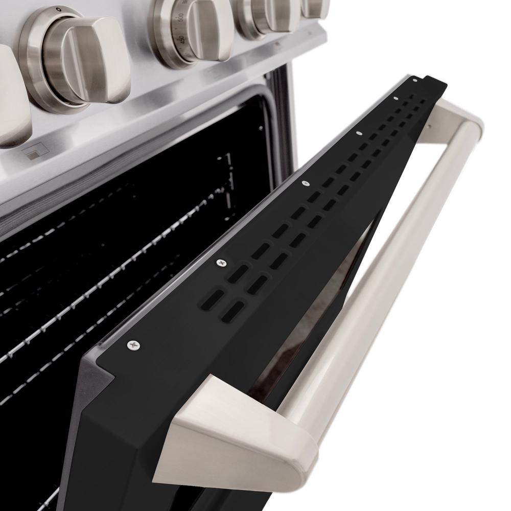 30 in. 4.2 cu. ft. Classic Gas Range with 4 Burner Cooktop and Convection Gas Oven - (CGRBLM30) -