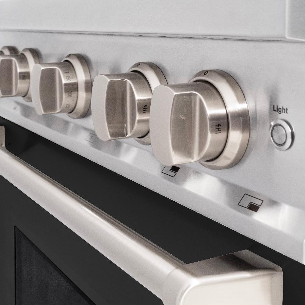 30 in. 4.2 cu. ft. Classic Gas Range with 4 Burner Cooktop and Convection Gas Oven - (CGRBLM30) -