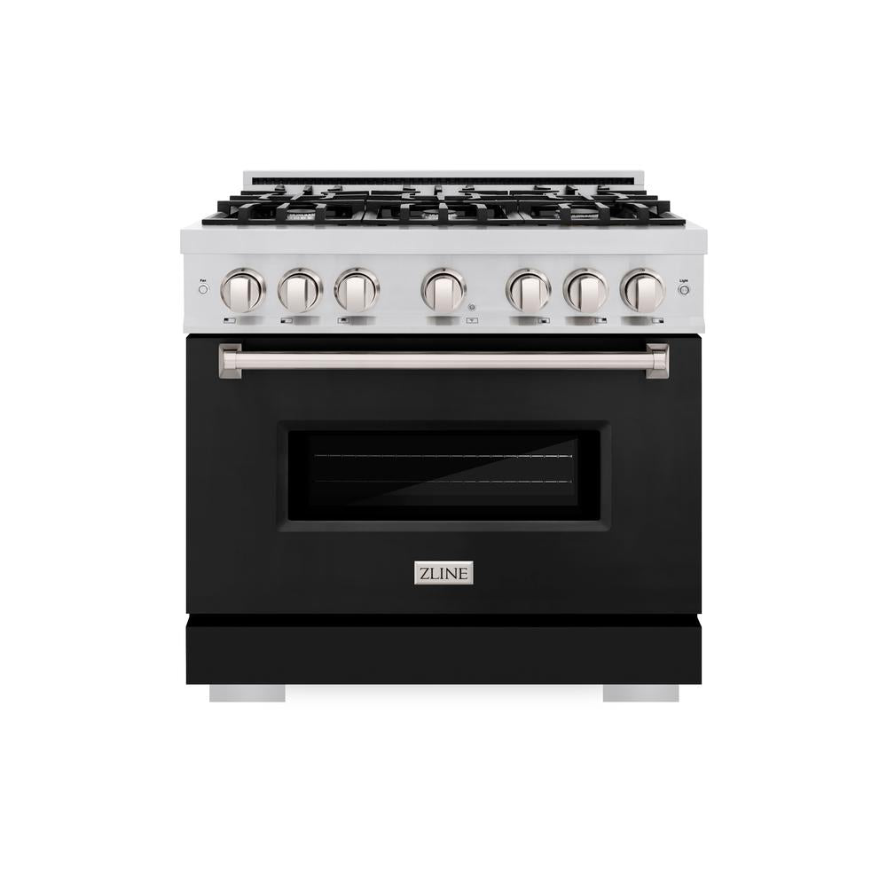 36 in. 5.2 cu. ft. Classic Gas Range with 6 Burner Cooktop and Convection Gas Oven - (CGRBLM36) -