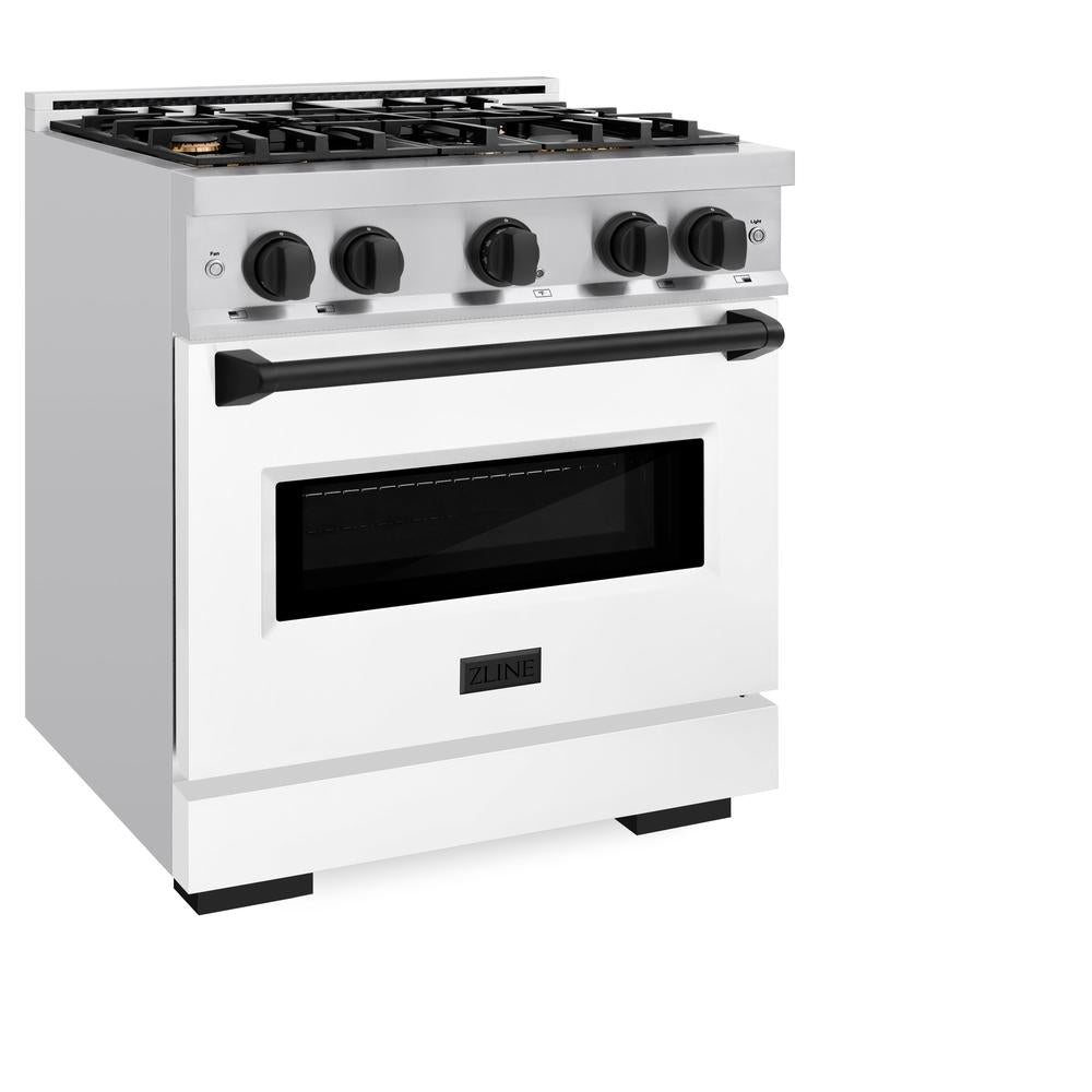 Autograph Edition 30 in. 4.2 cu. ft. Classic Gas Range with 4 Burner Cooktop and Convection Gas Oven - (CGRZWM30MB) -