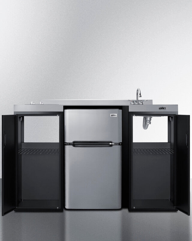 54" Wide All-in-one Kitchenette, ADA Counter Height - (CK55ADASINKR)