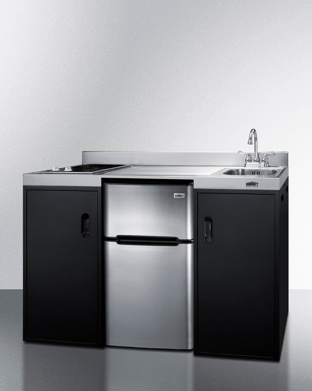 54" Wide All-in-one Kitchenette, ADA Counter Height - (CK55ADASINKR)