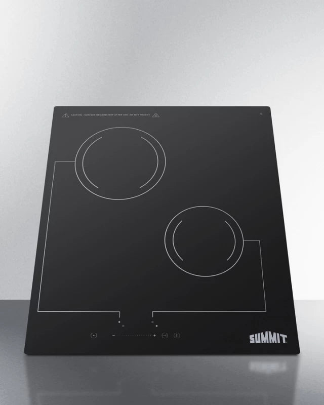 18" Wide 220v 2-burner Radiant Cooktop - (CR2B228T)