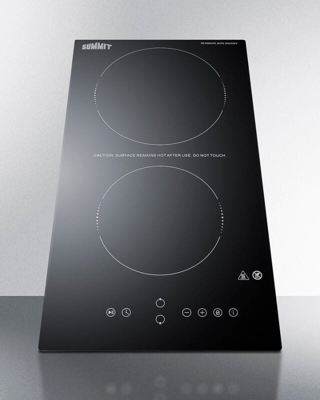 12" Wide 230V 2-Burner Radiant Cooktop With Safety Shutoff - (CRH2BT30230)