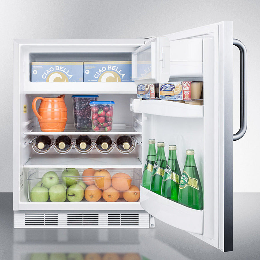 24" Wide Built-in Refrigerator-freezer, ADA Compliant - (CT661WBISSTBADA)