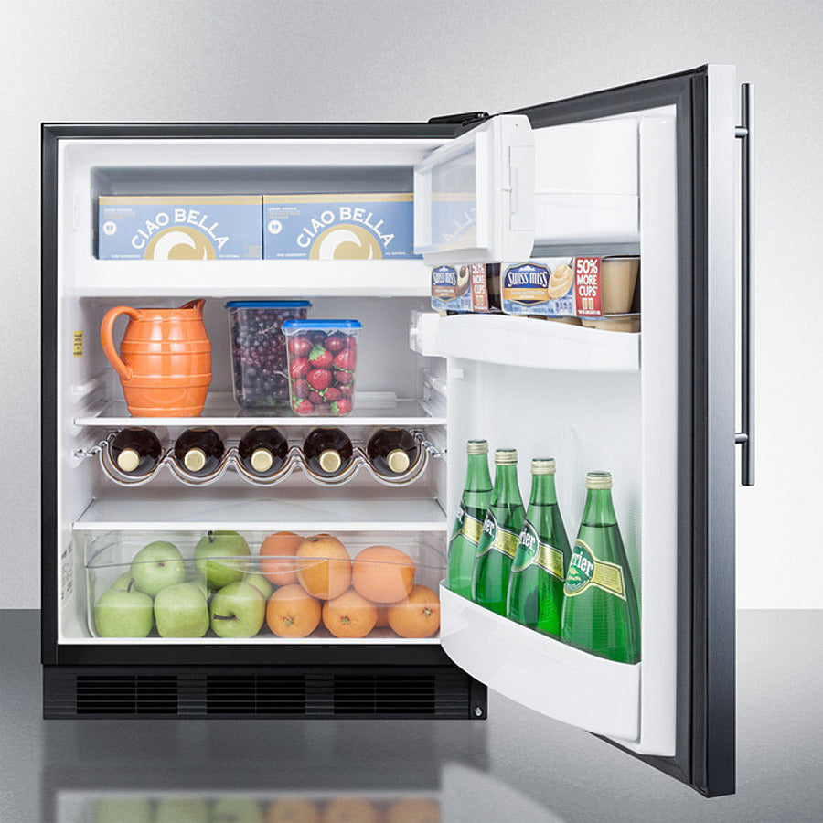 24" Wide Built-in Refrigerator-freezer, ADA Compliant - (CT663BKBISSHVADA)