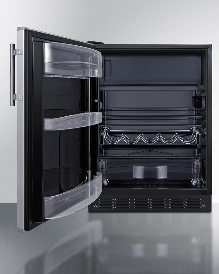 24" Wide Refrigerator-freezer - (CT66BK2SSLHD) - SUMMIT