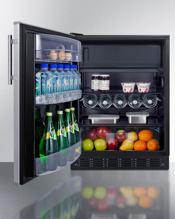 24" Wide Refrigerator-freezer - (CT66BK2SSLHD) - SUMMIT