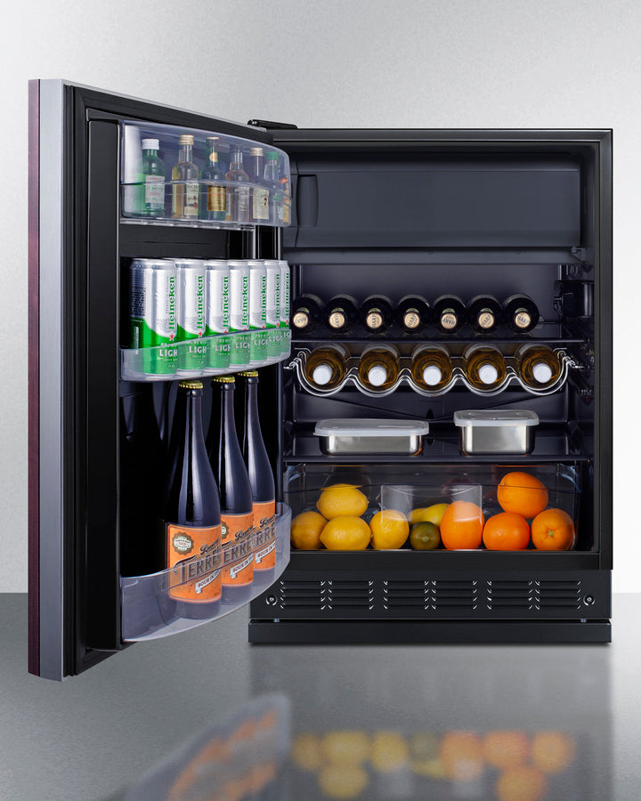 24" Wide Refrigerator-freezer (panel Not Included) - (CT66BK2SSRSIFLHD) - SUMMIT