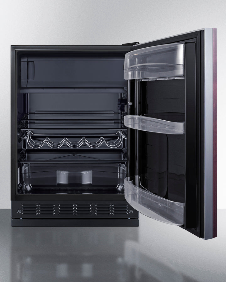 24" Wide Refrigerator-freezer (panel Not Included) - (CT66BK2SSRSIF) - SUMMIT