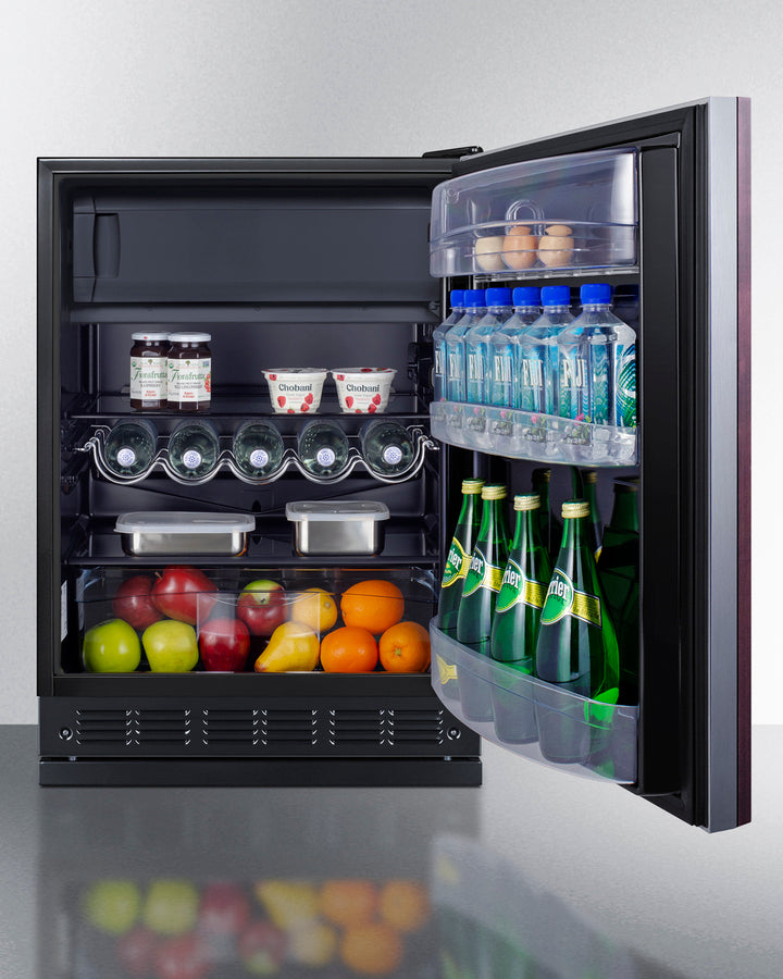 24" Wide Refrigerator-freezer (panel Not Included) - (CT66BK2SSRSIF) - SUMMIT