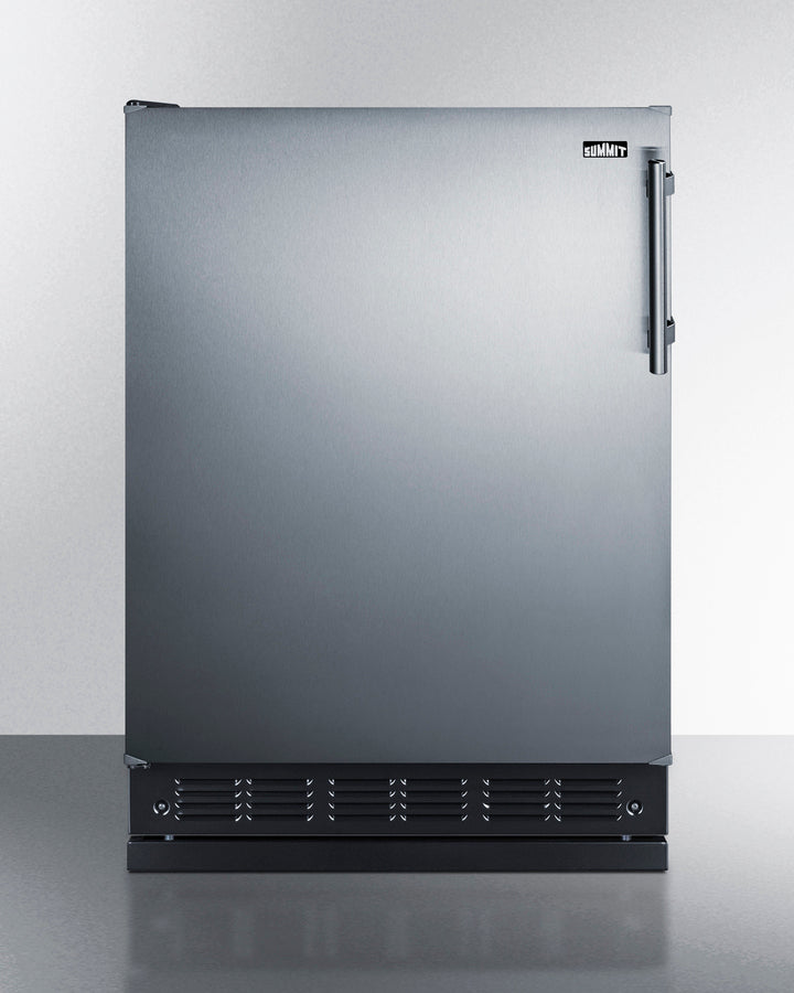 24" Wide Refrigerator-freezer - (CT66BK2SSRSLHD) - SUMMIT