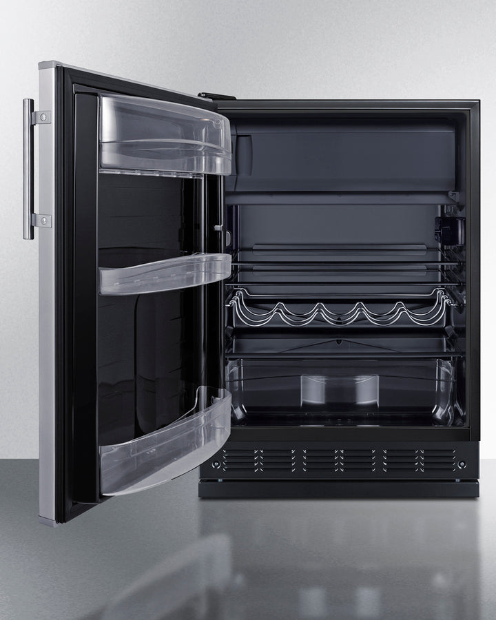24" Wide Refrigerator-freezer - (CT66BK2SSRSLHD) - SUMMIT