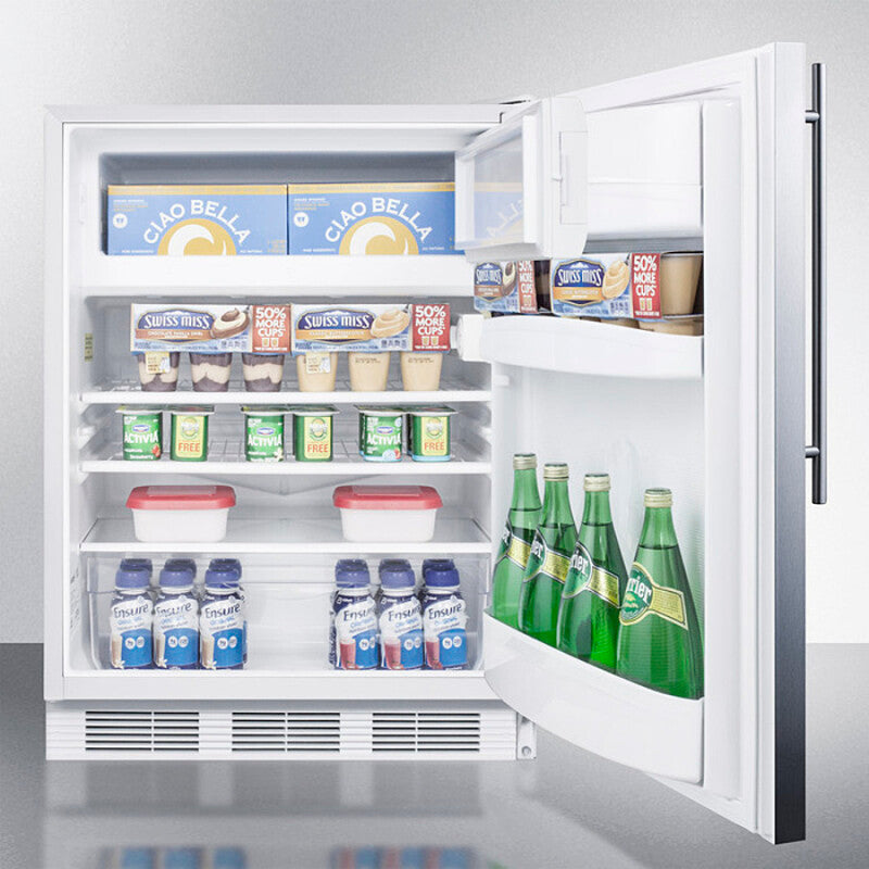 24" Wide Built-in Refrigerator-freezer, ADA Compliant - (CT66LWBISSHVADA)