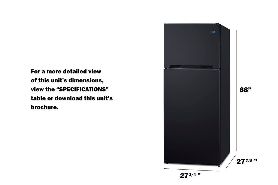 28" Wide Top-Mount Refrigerator-Freezer - (CTR152B)