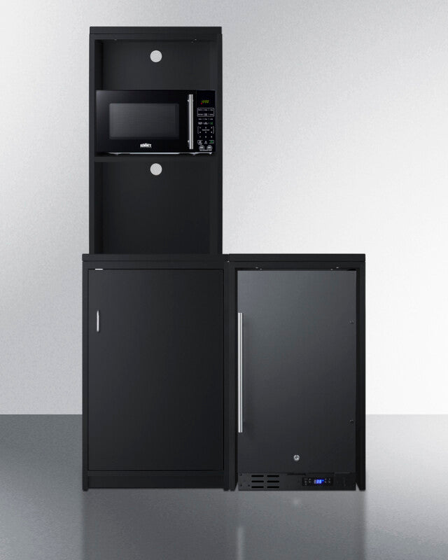 43" Wide Casework Suite With Refrigerator and Microwave, ADA Height - (CWSUITE43R)