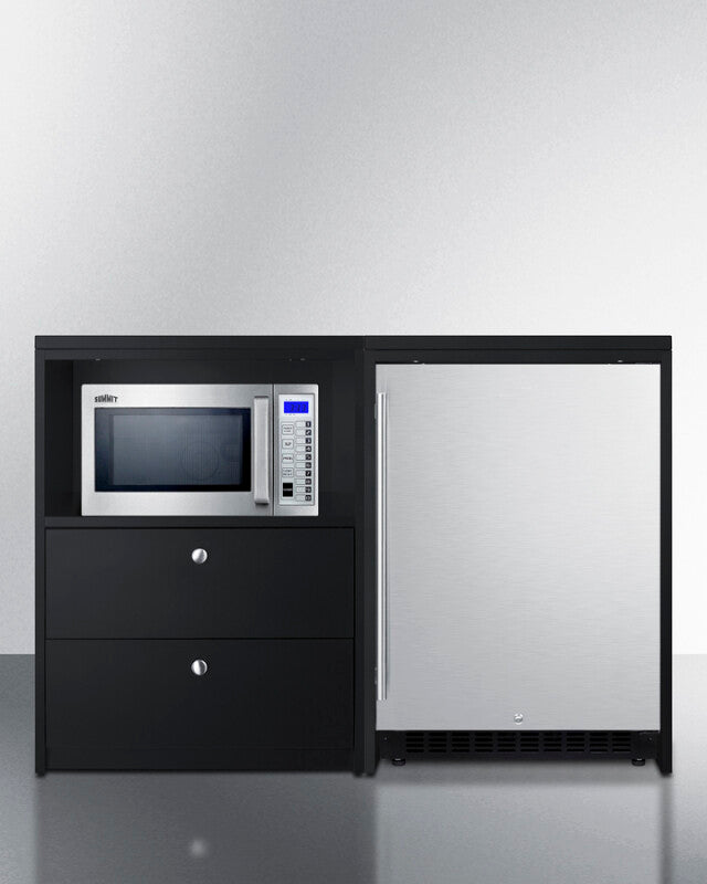 52" Wide Casework Suite With Refrigerator and Microwave, ADA Height - (CWSUITE52R)