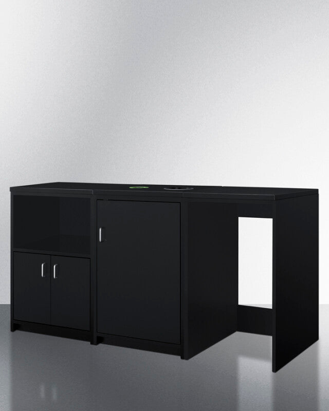 64" Wide Casework Suite With Beverage Center and Microwave, ADA Height - (CWSUITE64G)