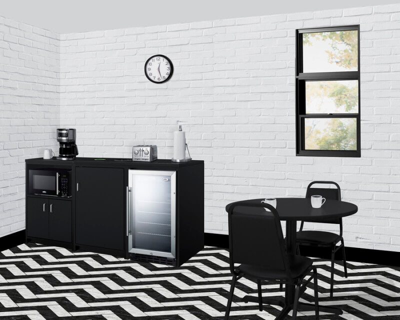 64" Wide Casework Suite With Beverage Center and Microwave, ADA Height - (CWSUITE64G)