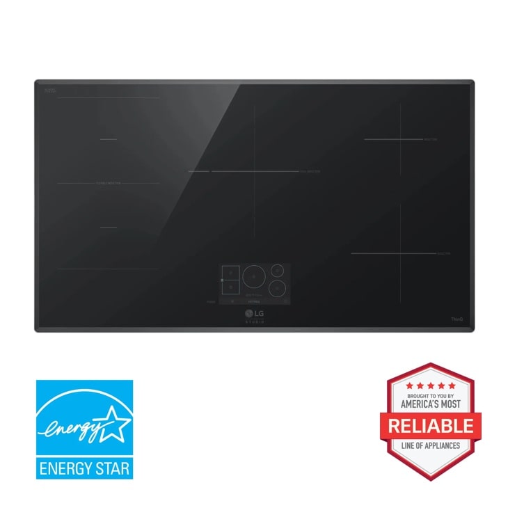 LG STUDIO CBIS3618BE 36 inch induction cooktop front view