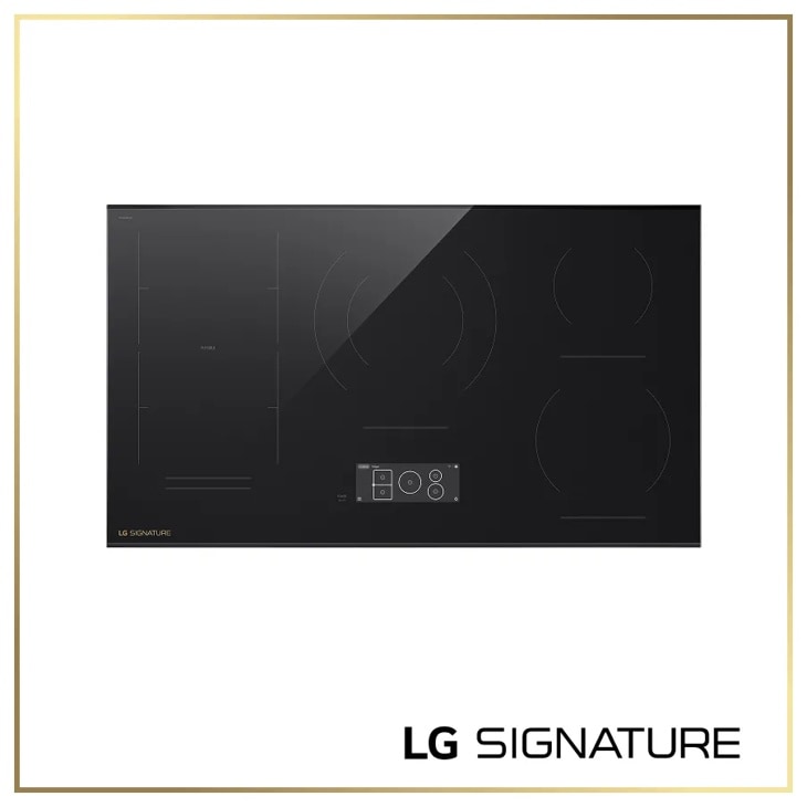 LG SIGNATURE CBIU3639BE 36 Inch Induction Cooktop top view