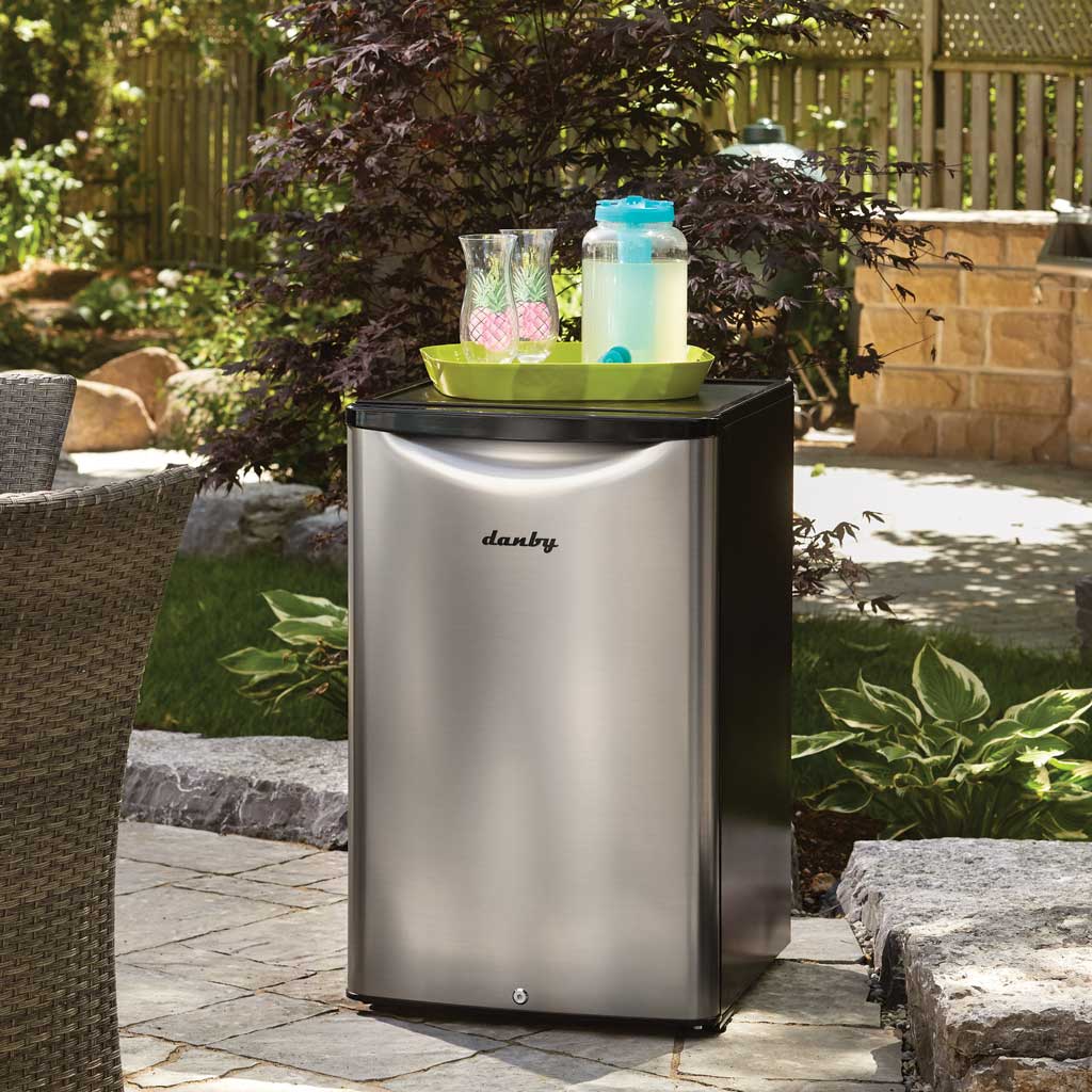 Danby 4.4 cu. ft. Outdoor Fridge in Stainless Steel - (DAR044A6BSLDBO) - DANBY