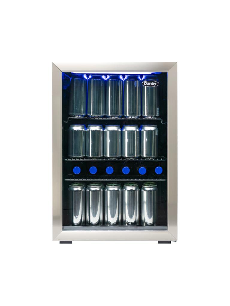 Danby 2.6 cu. ft. Free-Standing Beverage Center in Stainless Steel - (DBC026A1BSSDB) - DANBY