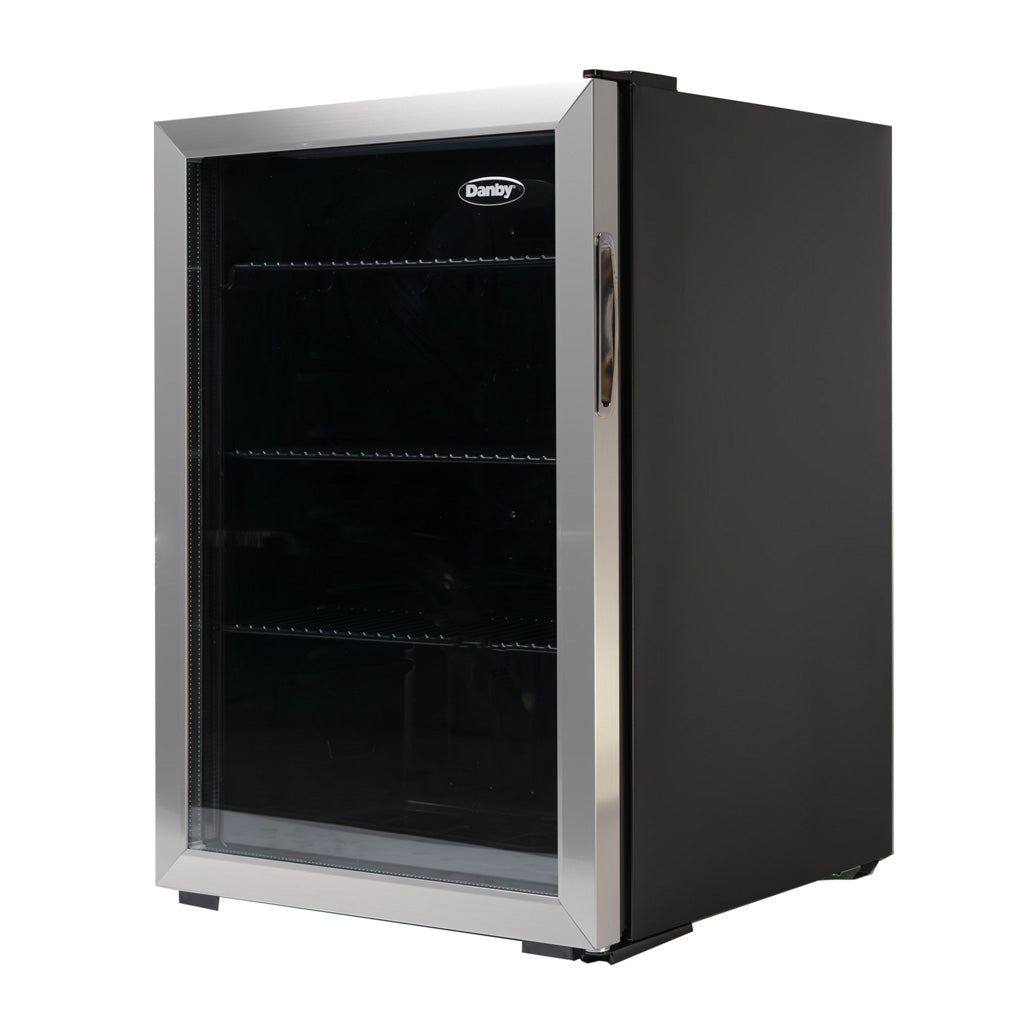 Danby 2.6 cu. ft. Free-Standing Beverage Center in Stainless Steel - (DBC026A1BSSDB) - DANBY