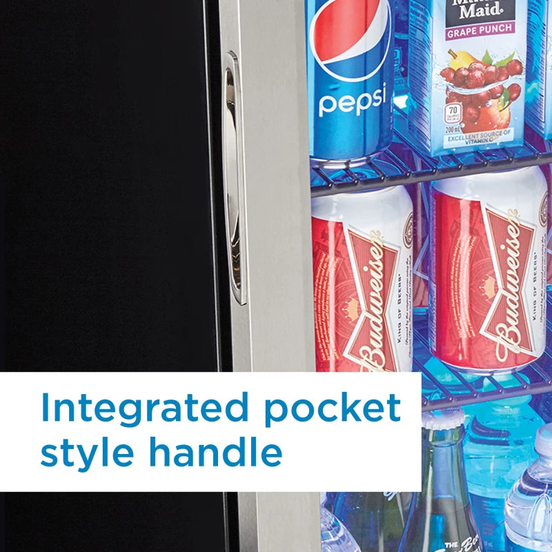 Danby 2.6 cu. ft. Free-Standing Beverage Center in Stainless Steel - (DBC026A1BSSDB) - DANBY