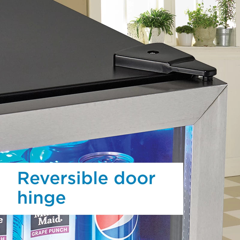 Danby 2.6 cu. ft. Free-Standing Beverage Center in Stainless Steel - (DBC026A1BSSDB) - DANBY