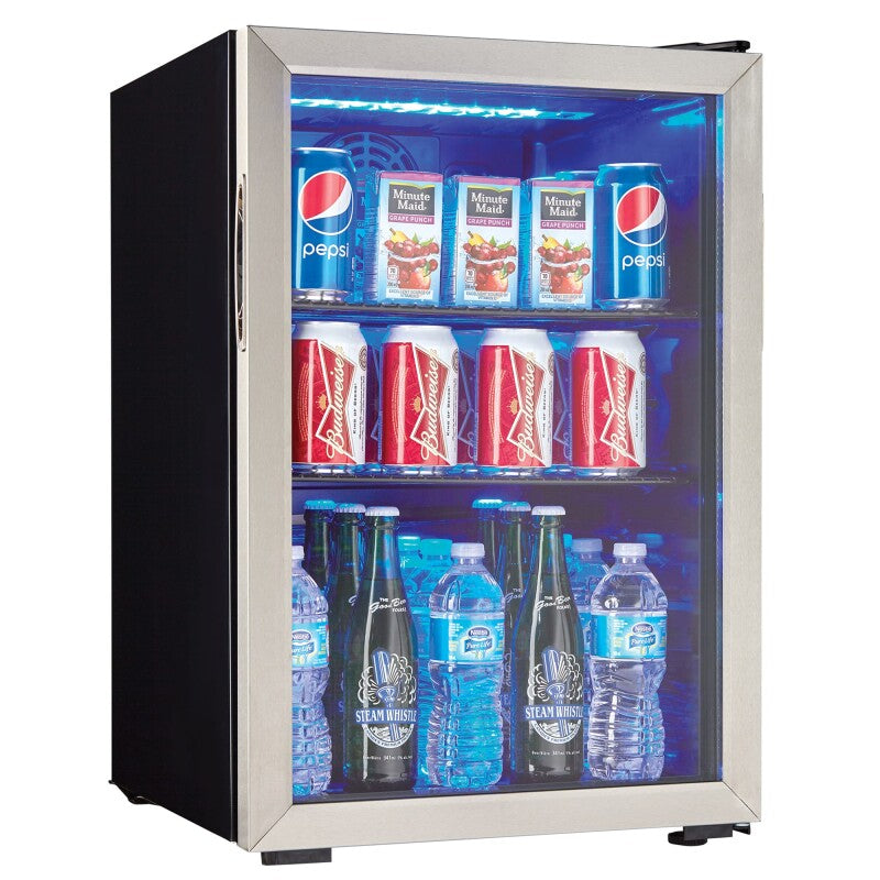 Danby 2.6 cu. ft. Free-Standing Beverage Center in Stainless Steel - (DBC026A1BSSDB) - DANBY