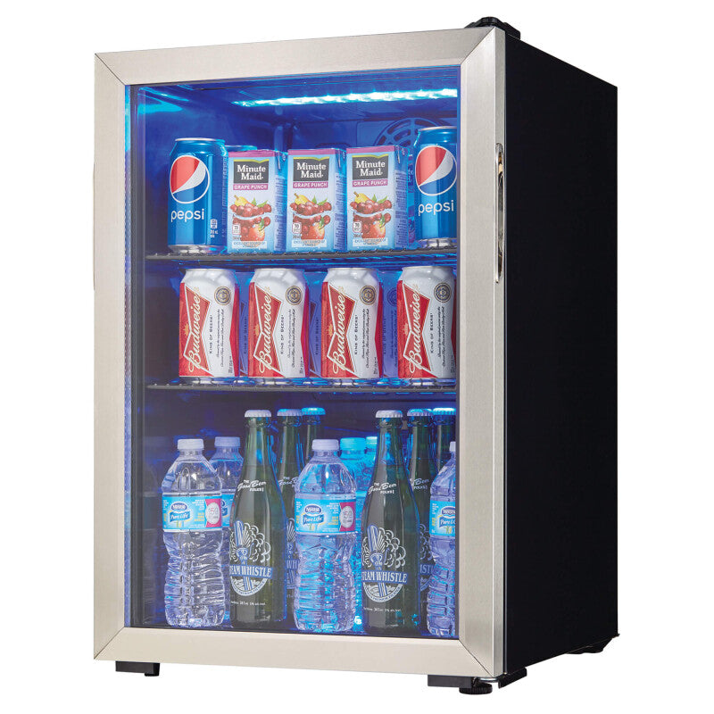 Danby 2.6 cu. ft. Free-Standing Beverage Center in Stainless Steel - (DBC026A1BSSDB) - DANBY