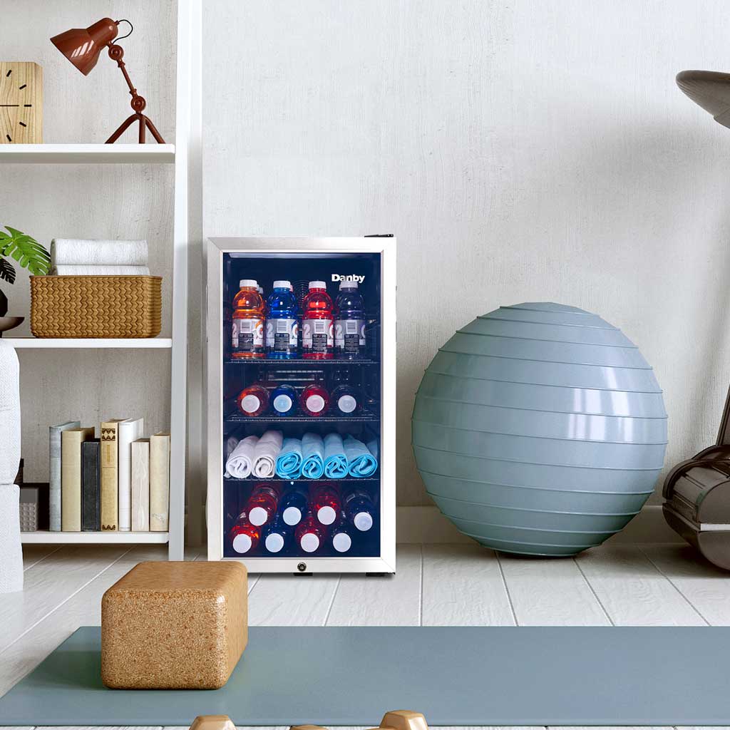 Danby new 3.1 cu. ft. Free-Standing Beverage Center in Stainless Steel - (DBC117A1BSSDB6) - DANBY