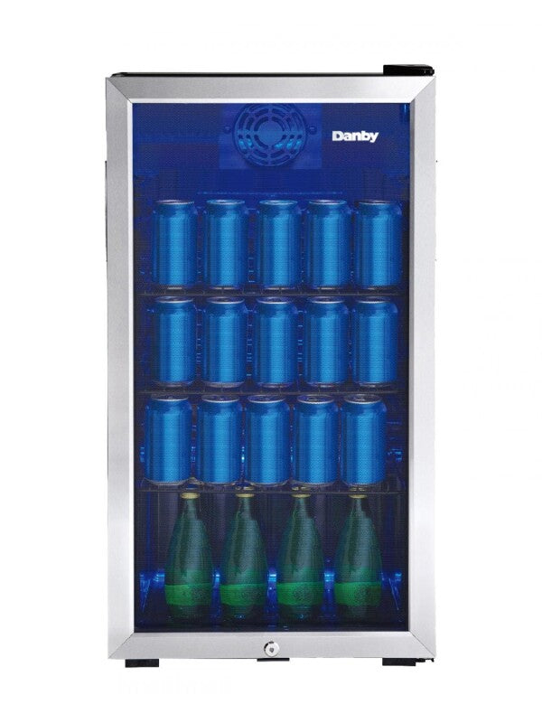 Danby new 3.1 cu. ft. Free-Standing Beverage Center in Stainless Steel - (DBC117A1BSSDB6) - DANBY