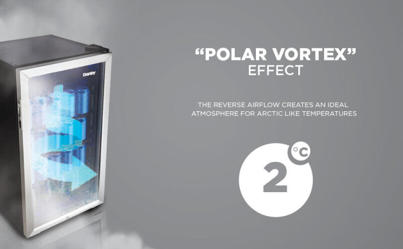 Danby new 3.1 cu. ft. Free-Standing Beverage Center in Stainless Steel - (DBC117A1BSSDB6) - DANBY