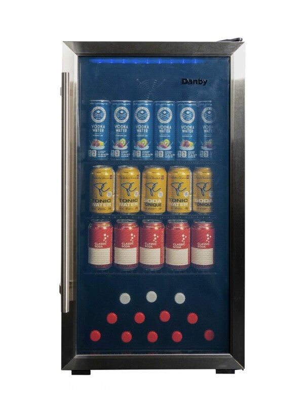 Danby 3.1 cu. ft. Free-Standing Beverage Center in Stainless Steel - (DBC117A2BSSDD6) - DANBY
