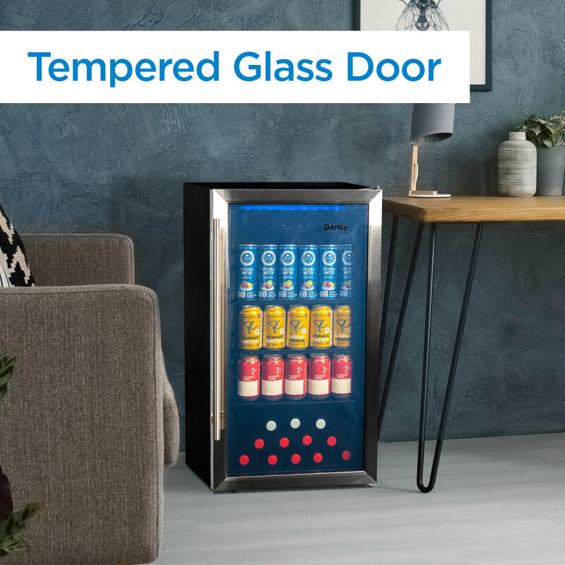 Danby 3.1 cu. ft. Free-Standing Beverage Center in Stainless Steel - (DBC117A2BSSDD6) - DANBY
