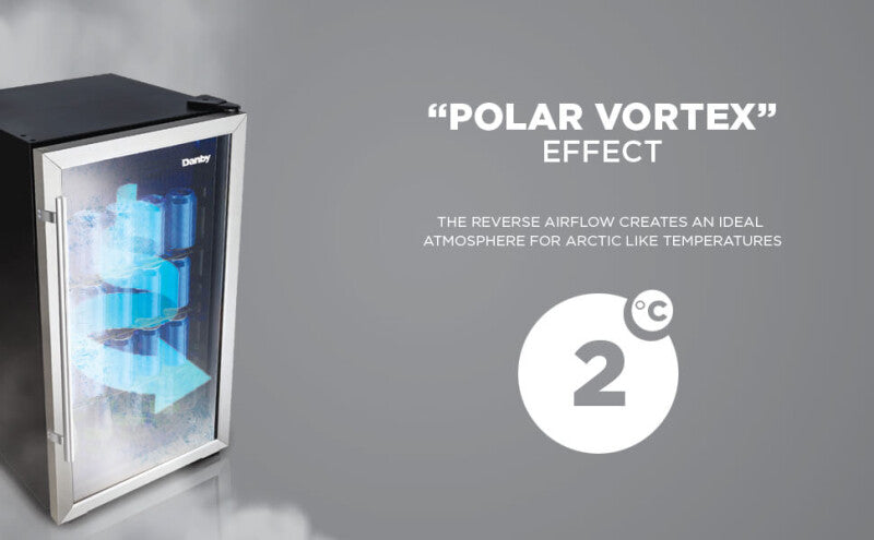 Danby 3.1 cu. ft. Free-Standing Beverage Center in Stainless Steel - (DBC117A2BSSDD6) - DANBY