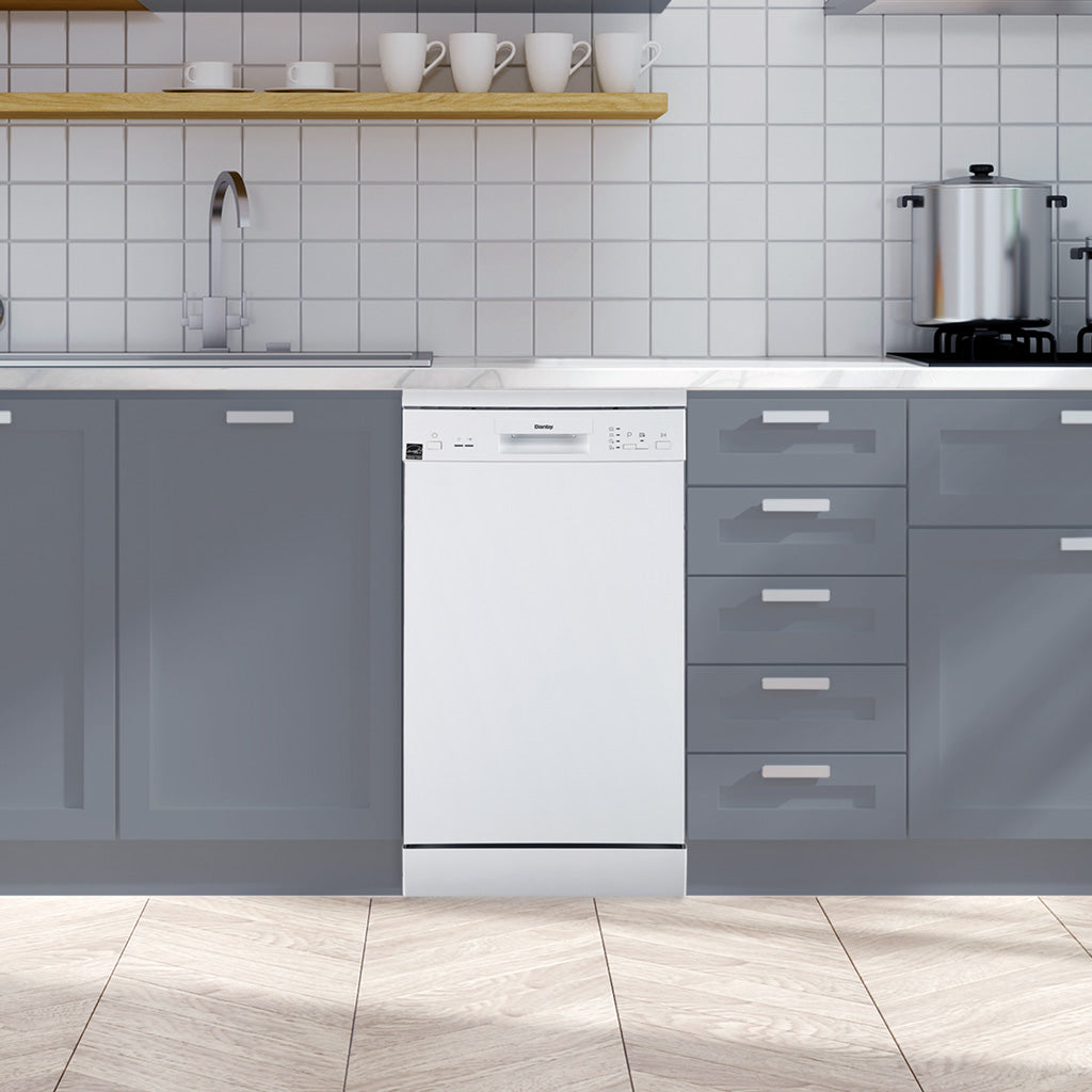 Danby 18" Wide Portable Dishwasher in White - (DDW1805EWP) - DANBY